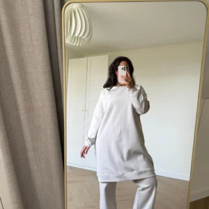 Premium jersey twinset - BEIGE