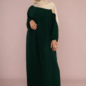 jazz volant abaya khafaya boutique groene abaya dames modest fashion