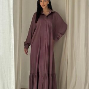 Aubergine jurk